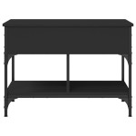 vidaXL Măsuță de cafea, negru, 70x50x50 cm, lemn prelucrat și metal vidaXL Măsuță de cafea, negru, 70x50x50 cm, lemn prelucrat și metal
