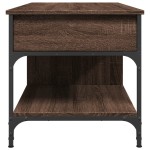 vidaXL Măsuță de cafea stejar maro 100x50x50 cm lemn prelucrat/metal vidaXL Măsuță de cafea stejar maro 100x50x50 cm lemn prelucrat/metal