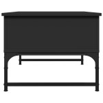 vidaXL Măsuță de cafea, negru, 70x50x40 cm, lemn prelucrat și metal vidaXL Măsuță de cafea, negru, 70x50x40 cm, lemn prelucrat și metal