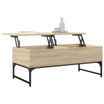 vidaXL Măsuță de cafea stejar sonoma 100x50x40 cm lemn prelucrat/metal vidaXL Măsuță de cafea stejar sonoma 100x50x40 cm lemn prelucrat/metal