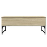 vidaXL Măsuță de cafea stejar sonoma 100x50x40 cm lemn prelucrat/metal vidaXL Măsuță de cafea stejar sonoma 100x50x40 cm lemn prelucrat/metal