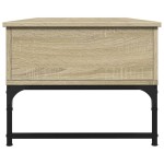 vidaXL Măsuță de cafea stejar sonoma 100x50x40 cm lemn prelucrat/metal vidaXL Măsuță de cafea stejar sonoma 100x50x40 cm lemn prelucrat/metal