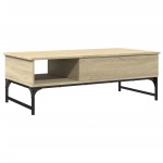 vidaXL Măsuță cafea stejar sonoma 100x50x35 cm lemn prelucrat și metal vidaXL Măsuță cafea stejar sonoma 100x50x35 cm lemn prelucrat și metal
