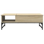 vidaXL Măsuță cafea stejar sonoma 100x50x35 cm lemn prelucrat și metal vidaXL Măsuță cafea stejar sonoma 100x50x35 cm lemn prelucrat și metal