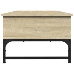 vidaXL Măsuță cafea stejar sonoma 100x50x35 cm lemn prelucrat și metal vidaXL Măsuță cafea stejar sonoma 100x50x35 cm lemn prelucrat și metal