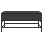 vidaXL Măsuță de cafea, negru, 100x50x45 cm, lemn prelucrat și metal vidaXL Măsuță de cafea, negru, 100x50x45 cm, lemn prelucrat și metal