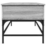 vidaXL Măsuță de cafea, gri sonoma, 100x50x45 cm, lemn prelucrat/metal