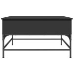 vidaXL Măsuță de cafea, negru, 80x80x45 cm, lemn prelucrat și metal vidaXL Măsuță de cafea, negru, 80x80x45 cm, lemn prelucrat și metal