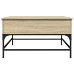 vidaXL Măsuță cafea, stejar sonoma, 80x80x45 cm, lemn prelucrat/metal vidaXL Măsuță cafea, stejar sonoma, 80x80x45 cm, lemn prelucrat/metal