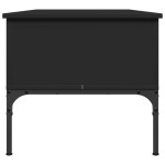 vidaXL Măsuță de cafea, negru, 100x50x45 cm, lemn prelucrat și metal vidaXL Măsuță de cafea, negru, 100x50x45 cm, lemn prelucrat și metal