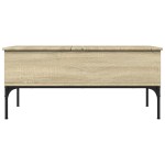 vidaXL Măsuță cafea stejar sonoma 100x50x45 cm lemn prelucrat și metal vidaXL Măsuță cafea stejar sonoma 100x50x45 cm lemn prelucrat și metal