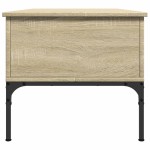 vidaXL Măsuță cafea stejar sonoma 100x50x45 cm lemn prelucrat și metal vidaXL Măsuță cafea stejar sonoma 100x50x45 cm lemn prelucrat și metal
