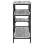 vidaXL Raft brutărie, gri sonoma, 90x40x84 cm, lemn prelucrat/metal vidaXL Raft brutărie, gri sonoma, 90x40x84 cm, lemn prelucrat/metal