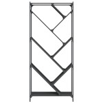 vidaXL Bibliotecă, negru, 79x30x180 cm, lemn prelucrat și metal vidaXL Bibliotecă, negru, 79x30x180 cm, lemn prelucrat și metal