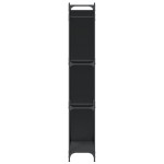 vidaXL Bibliotecă, negru, 79x30x180 cm, lemn prelucrat și metal vidaXL Bibliotecă, negru, 79x30x180 cm, lemn prelucrat și metal
