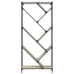 vidaXL Bibliotecă, stejar sonoma, 79x30x180 cm, lemn prelucrat/metal vidaXL Bibliotecă, stejar sonoma, 79x30x180 cm, lemn prelucrat/metal