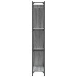 vidaXL Bibliotecă, gri sonoma, 79x30x180 cm, lemn prelucrat/metal vidaXL Bibliotecă, gri sonoma, 79x30x180 cm, lemn prelucrat/metal