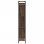 vidaXL Bibliotecă, stejar maro, 79x30x180 cm, lemn prelucrat/metal vidaXL Bibliotecă, stejar maro, 79x30x180 cm, lemn prelucrat/metal