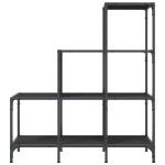 vidaXL Bibliotecă, negru, 92x30x102 cm, lemn prelucrat și metal vidaXL Bibliotecă, negru, 92x30x102 cm, lemn prelucrat și metal