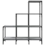 vidaXL Bibliotecă, gri sonoma, 92x30x102 cm, lemn prelucrat/metal vidaXL Bibliotecă, gri sonoma, 92x30x102 cm, lemn prelucrat/metal