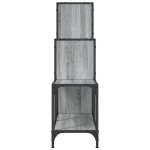 vidaXL Bibliotecă, gri sonoma, 92x30x102 cm, lemn prelucrat/metal vidaXL Bibliotecă, gri sonoma, 92x30x102 cm, lemn prelucrat/metal