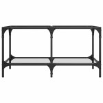 vidaXL Măsuță de cafea blat din sticlă transparentă 78,5x40x40 cm oțel vidaXL Măsuță de cafea blat din sticlă transparentă 78,5x40x40 cm oțel