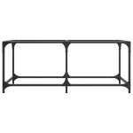 vidaXL Măsuță de cafea cu blat sticlă transparentă 98,5x50x40 cm oțel vidaXL Măsuță de cafea cu blat sticlă transparentă 98,5x50x40 cm oțel