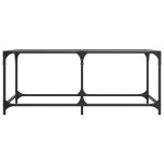 vidaXL Măsuță de cafea cu blat din sticlă neagră 98,5x50x40 cm oțel vidaXL Măsuță de cafea cu blat din sticlă neagră 98,5x50x40 cm oțel
