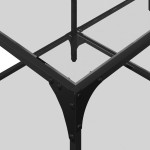 vidaXL Măsuță de cafea cu blat sticlă transparentă 98,5x50x40 cm oțel vidaXL Măsuță de cafea cu blat sticlă transparentă 98,5x50x40 cm oțel