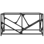 vidaXL Măsuță de cafea blat din sticlă transparentă 78,5x40x41 cm oțel vidaXL Măsuță de cafea blat din sticlă transparentă 78,5x40x41 cm oțel