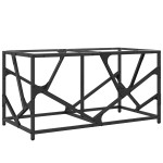 vidaXL Măsuță de cafea blat din sticlă transparentă 78,5x40x41 cm oțel vidaXL Măsuță de cafea blat din sticlă transparentă 78,5x40x41 cm oțel