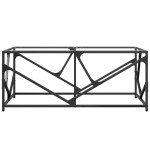 vidaXL Măsuță de cafea blat din sticlă transparentă 98,5x50x41 cm oțel vidaXL Măsuță de cafea blat din sticlă transparentă 98,5x50x41 cm oțel