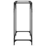 vidaXL Măsuță de cafea, blat din sticlă transparentă, 60x35x81 cm oțel vidaXL Măsuță de cafea, blat din sticlă transparentă, 60x35x81 cm oțel