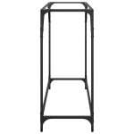 vidaXL Măsuță de cafea, blat din sticlă transparentă, 98x35x81 cm oțel vidaXL Măsuță de cafea, blat din sticlă transparentă, 98x35x81 cm oțel