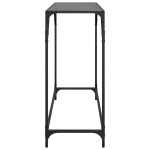 vidaXL Măsuță de cafea, blat din sticlă negră, 98x35x81 cm, oțel vidaXL Măsuță de cafea, blat din sticlă negră, 98x35x81 cm, oțel