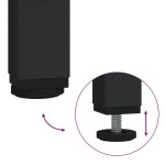vidaXL Măsuță de cafea blat din sticlă transparentă 158,5x30x81cm oțel vidaXL Măsuță de cafea blat din sticlă transparentă 158,5x30x81cm oțel