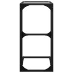 vidaXL Măsuță laterală blat din sticlă transparentă 40x30x61,5 cm oțel