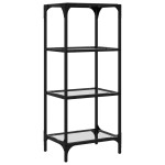 vidaXL Suport depozitare blat din sticlă transparentă 40x30x95 cm oțel vidaXL Suport depozitare blat din sticlă transparentă 40x30x95 cm oțel
