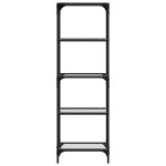 vidaXL Suport depozitare blat din sticlă transparentă 40x30x123cm oțel vidaXL Suport depozitare blat din sticlă transparentă 40x30x123cm oțel
