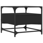 vidaXL Măsuță de cafea cu blat din sticlă negru 50x50x45 cm oțel vidaXL Măsuță de cafea cu blat din sticlă negru 50x50x45 cm oțel