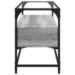 vidaXL Dulap TV blat sticlă, gri sonoma, 98x35x51 cm lemn prelucrat