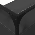 vidaXL Dulap, blat din sticlă negru 98x35x81 cm lemn prelucrat vidaXL Dulap, blat din sticlă negru 98x35x81 cm lemn prelucrat