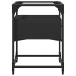 vidaXL Noptiere, 2 buc., negru, 40x40x55 cm, lemn prelucrat vidaXL Noptiere, 2 buc., negru, 40x40x55 cm, lemn prelucrat