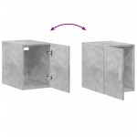 vidaXL Dulap de perete, gri beton, 30x42,5x40 cm, lemn prelucrat