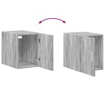 vidaXL Dulap de perete, gri sonoma, 30x42,5x40 cm, lemn prelucrat