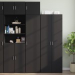 vidaXL Dulap de perete, negru, 45x42,5x40 cm, lemn prelucrat