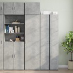 vidaXL Dulap de perete, gri beton, 50x42,5x40 cm, lemn prelucrat