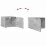 vidaXL Dulap de perete, gri beton, 50x42,5x40 cm, lemn prelucrat