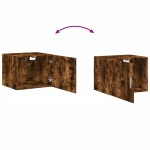 vidaXL Dulap de perete, stejar fumuriu, 50x42,5x40 cm, lemn compozit