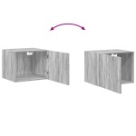 vidaXL Dulap de perete, gri sonoma, 50x42,5x40 cm, lemn prelucrat vidaXL Dulap de perete, gri sonoma, 50x42,5x40 cm, lemn prelucrat